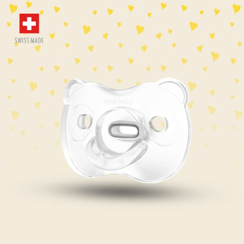 Medela - Baby sucette Soft Silicone 0-6m transparant - uno