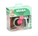 Béaba - Coffret repas silicone 4 pièces - Mineral/vert/terracotta