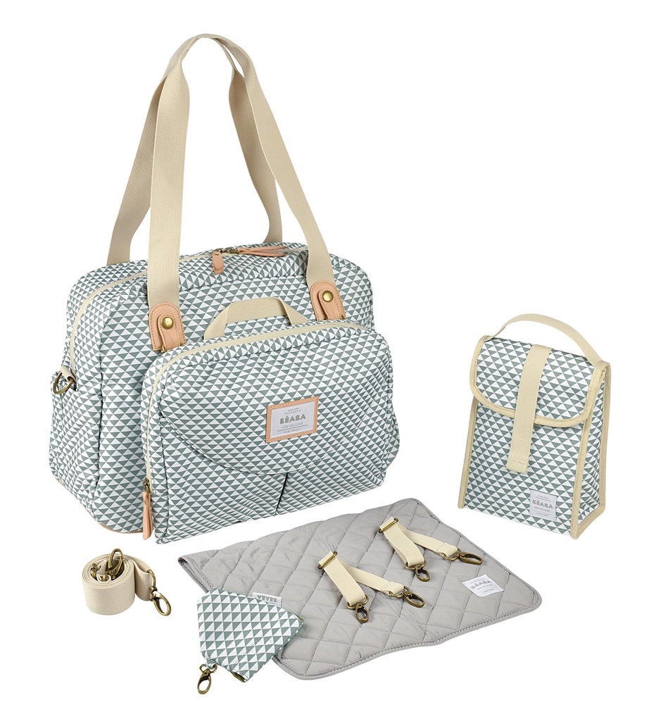 Béaba - Sac Genève ll play print vert sauge 