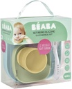 Béaba - Coffret repas silicone avec ventouse 4 pièces Yellow