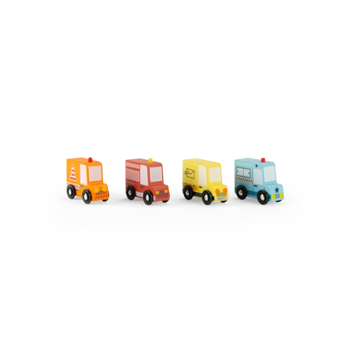 Moulin Roty - Avenue du Moulin Ensemble de 4 camions