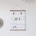 Les petites hirondelles Porte-affiche - Petit format