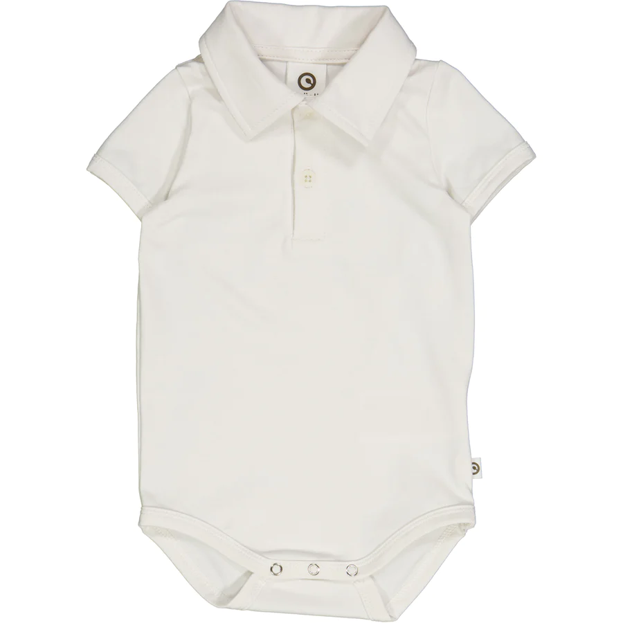 Müsli by Green Cotton - Body blanc avec col