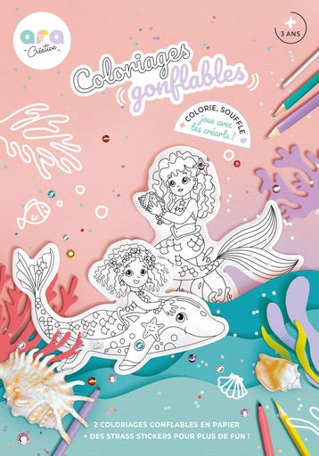 Ara Créative - COLORIAGE SIRENES + STRASS