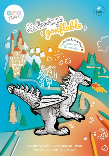 Ara Créative - COLORIAGE DRAGON + TATOOS